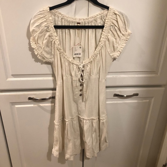 NWT Free People Linen Dress - Picture 1 of 3